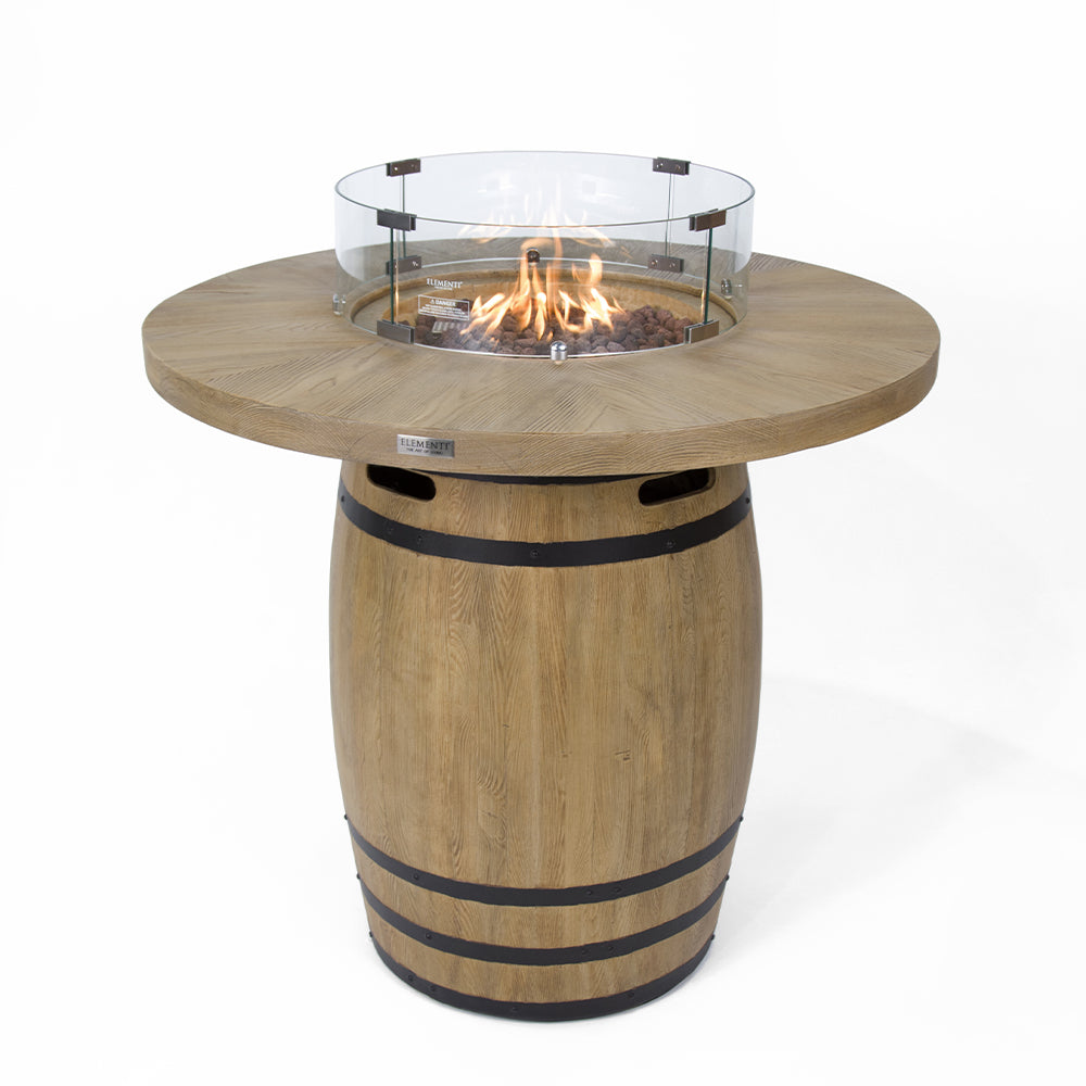 Tuscany Outdoor Reinforced Concrete Fire Pit Table - 48 Inch - Liquid Propane