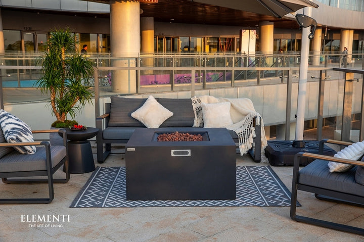 Elementi Rocky Propane Fire Pit, 43 x 43 Inches