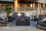 Elementi Rocky Propane Fire Pit, 43 x 43 Inches