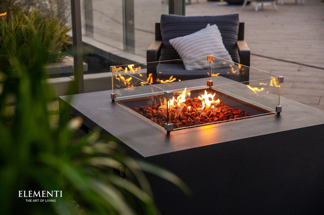 Elementi Rocky Propane Fire Pit, 43 x 43 Inches