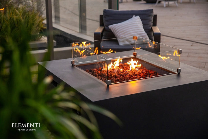 Elementi Rocky Propane Fire Pit, 43 x 43 Inches