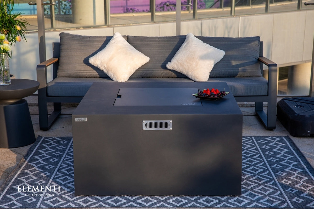 Sol Living Rocky Propane Fire Pit, 43 x 43 Inches