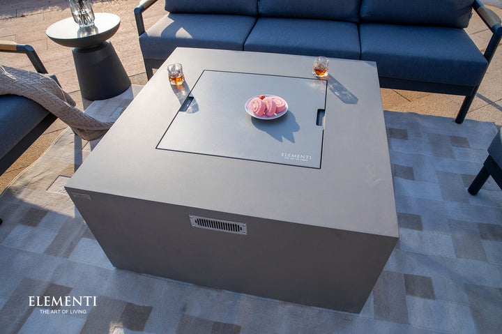 Elementi Rocky Propane Fire Pit, 43 x 43 Inches