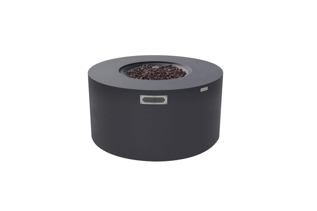 Elementi Pacaya Propane Fire Pit Light Grey, 43 x 43 Inches