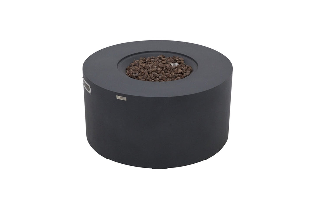 Elementi Pacaya Propane Fire Pit Light Grey, 43 x 43 Inches