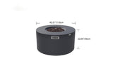Elementi Pacaya Propane Fire Pit Light Grey, 43 x 43 Inches