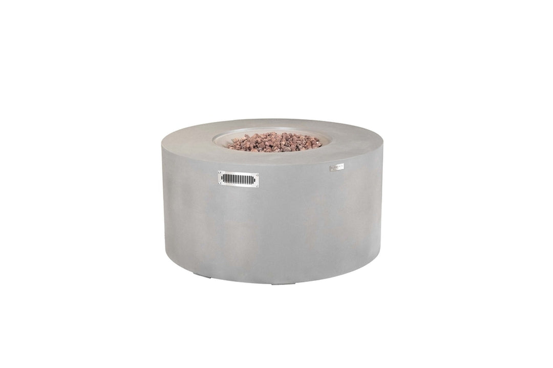 Elementi Pacaya Propane Fire Pit Light Grey, 43 x 43 Inches