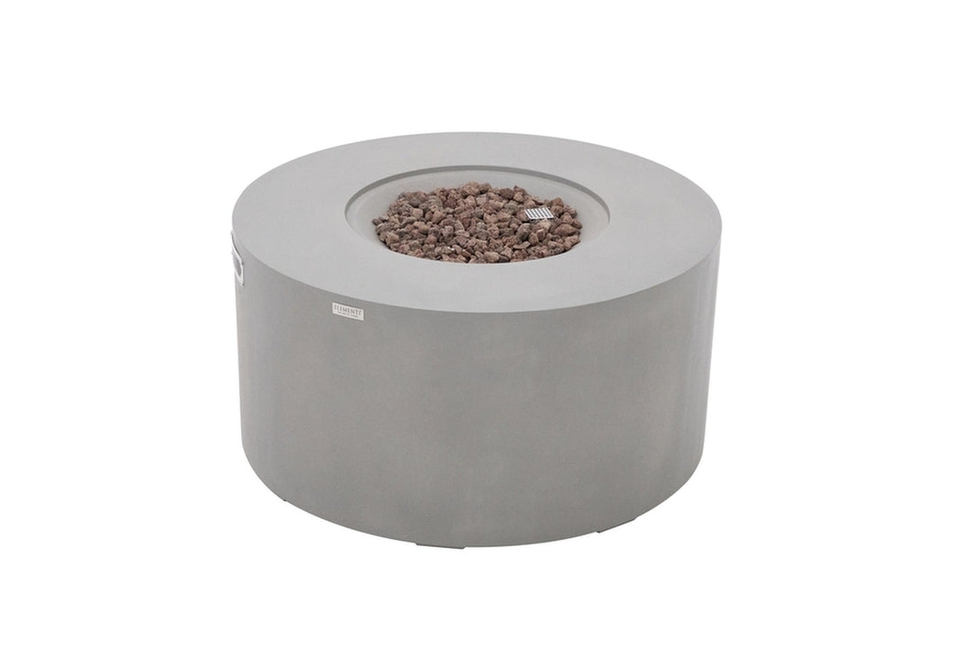 Elementi Pacaya Propane Fire Pit Light Grey, 43 x 43 Inches