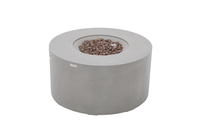 Elementi Pacaya Propane Fire Pit Light Grey, 43 x 43 Inches