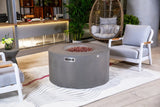 Elementi Pacaya Propane Fire Pit Light Grey, 43 x 43 Inches