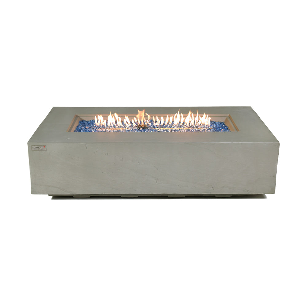 Meteora Outdoor Space Grey Fire Pit Table - Select Fuel Type