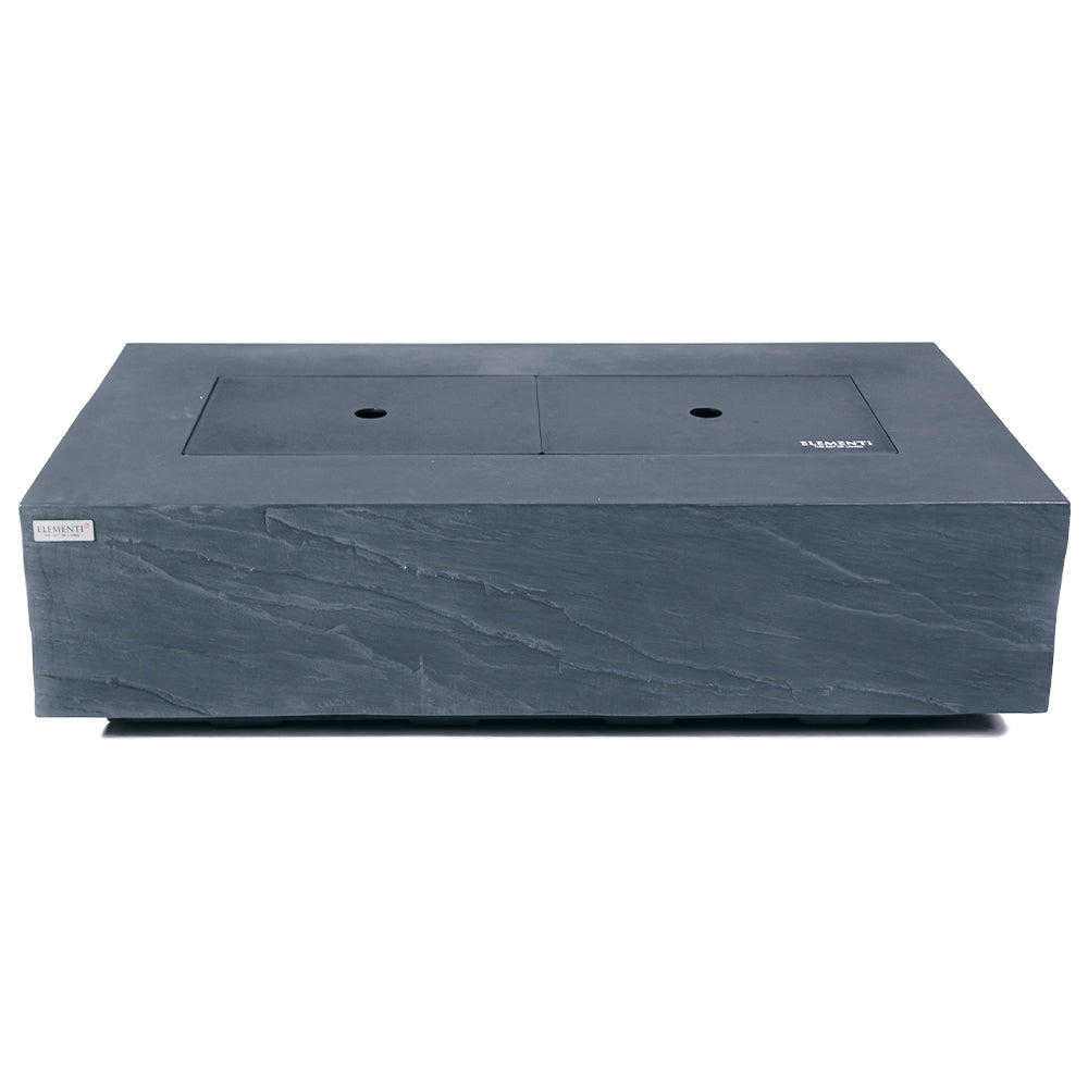 Capetown Outdoor Slate Black Fire Pit Table - Select Fuel Type