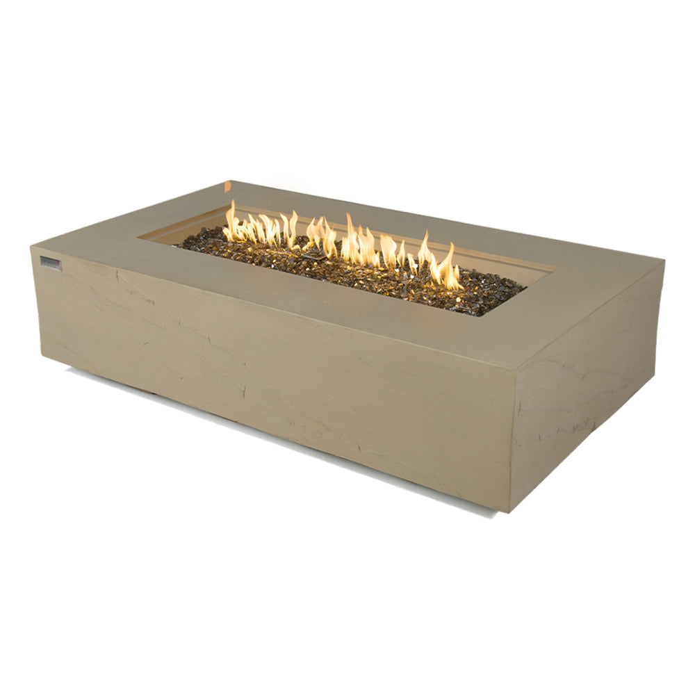 Colorado Outdoor Sunlight Yellow Fire Pit Table - Select Fuel Type