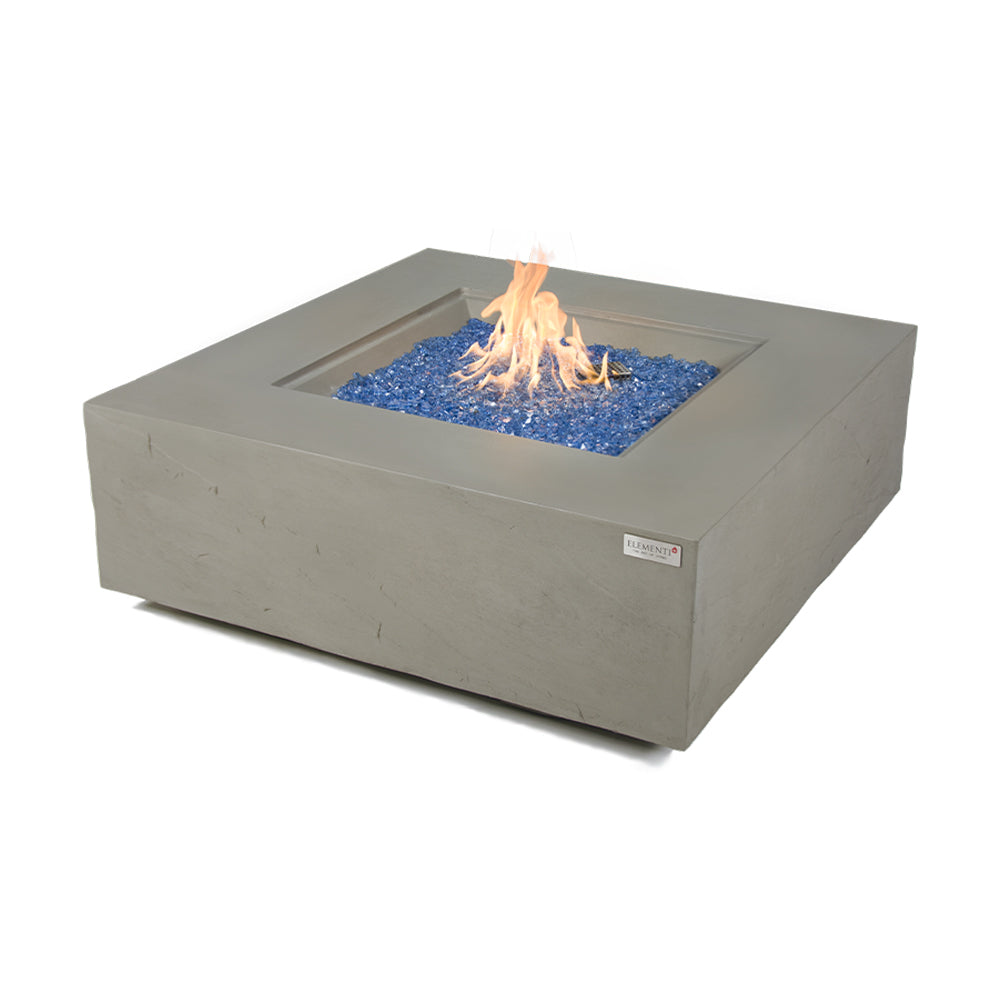 Capertee Outdoor Space Grey Fire Pit Table - Select Fuel Type