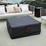 Roraima Outdoor Slate Black Fire Pit Table - Select Fuel Type