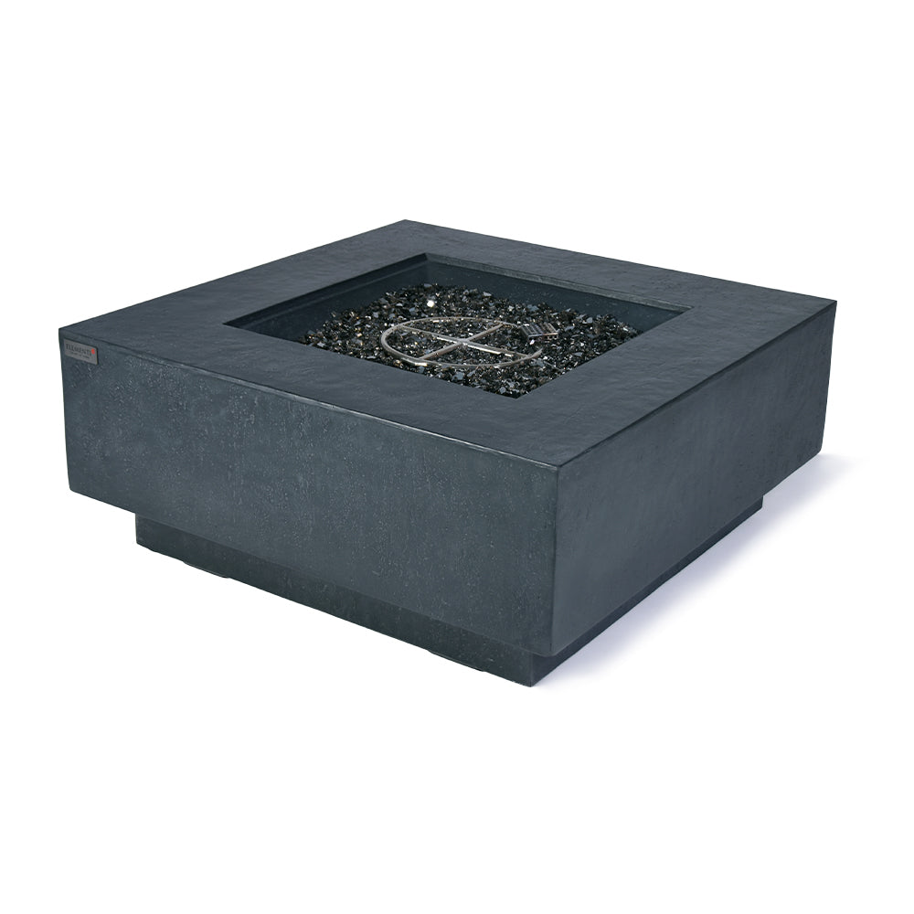 Bergen Outdoor Dark Grey Fire Pit Table - Select Fuel Type