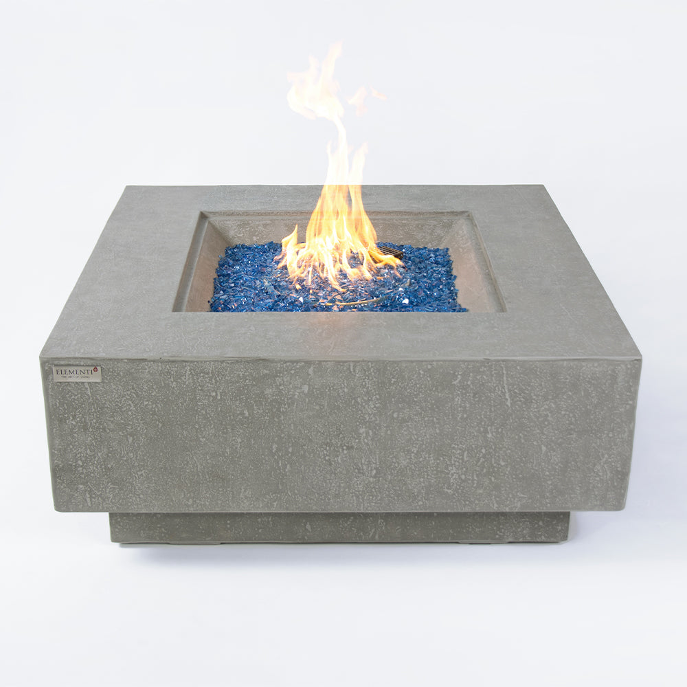 Victoria Outdoor Light Grey Fire Pit Table