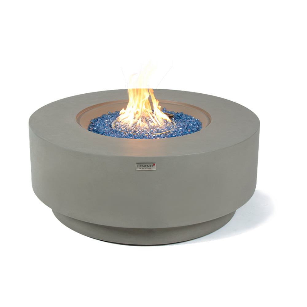 Colosseo Outdoor Light Grey Fire Pit Bowl - Select Fuel Type