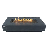 Positano Outdoor Dark Grey Fire Pit Table - Select Fuel Type