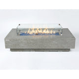 Riviera Outdoor Light Grey Fire Pit Table - Select Fuel Type