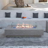 Riviera Outdoor Light Grey Fire Pit Table - Select Fuel Type