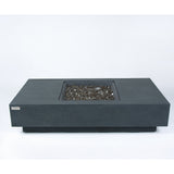 Cannes Outdoor Dark Grey Fire Pit Table - Select Fuel Type