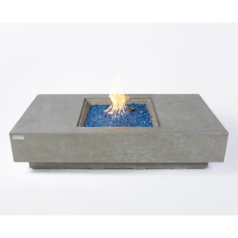 Monte Carlo Outdoor Light Grey Fire Pit Table - Select Fuel Type