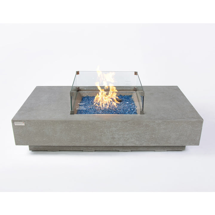 Monte Carlo Outdoor Light Grey Fire Pit Table - Select Fuel Type