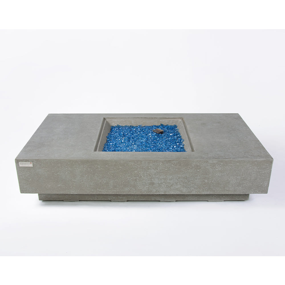 Monte Carlo Outdoor Light Grey Fire Pit Table - Select Fuel Type