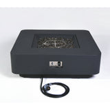 Bergamo Outdoor Dark Grey Fire Pit Table - Select Fuel Type