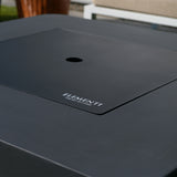 Bergamo Outdoor Dark Grey Fire Pit Table - Select Fuel Type