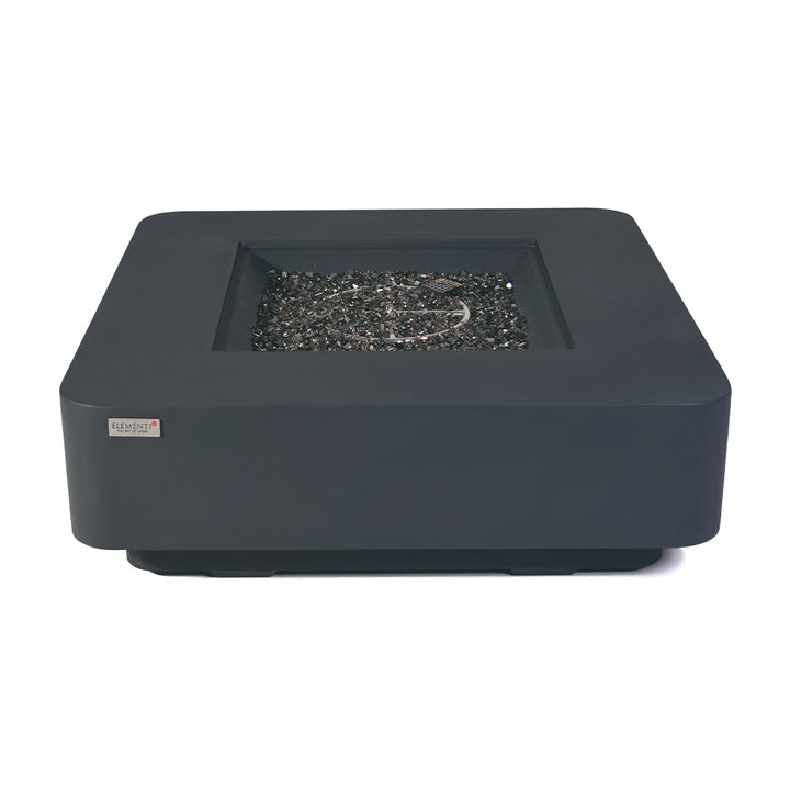 Bergamo Outdoor Dark Grey Fire Pit Table - Select Fuel Type