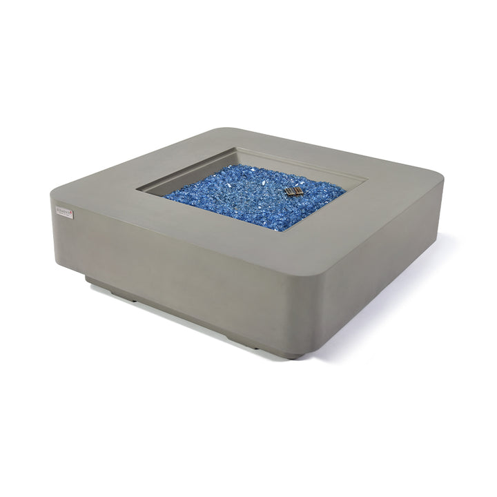 Lucerne Outdoor Light Grey Fire Pit Table - Select Fuel Type