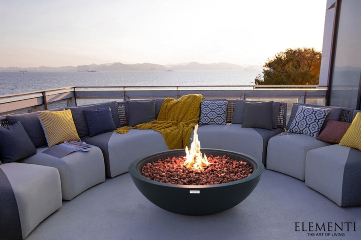 Elementi Plus Rose Bowl Fire Pit, 48 x 48 Inches