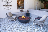 Elementi Plus Rose Bowl Fire Pit, 48 x 48 Inches