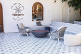 Sol Living Plus Rose Bowl Fire Pit, 48 x 48 Inches