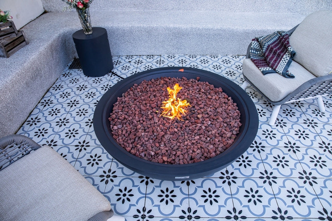 Elementi Plus Rose Bowl Fire Pit, 48 x 48 Inches