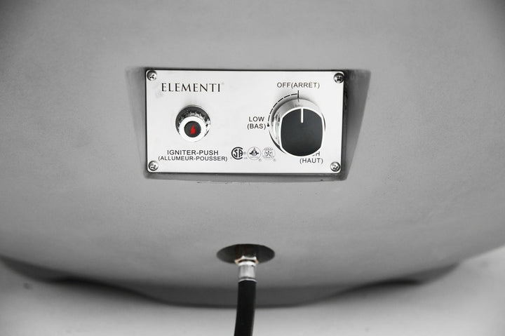 Elementi Plus Rose Bowl Fire Pit, 48 x 48 Inches