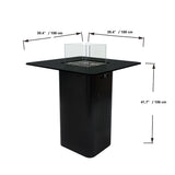 Elementi Plus Propane Fire Pit Black
