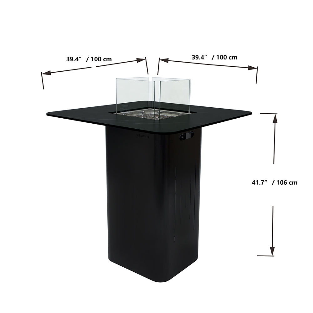 Elementi Plus Propane Fire Pit Black - view 3