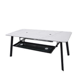 Elementi Plus Oslo Propane Fire Pit White, 70 x 35 Inches - Select Fuel Type