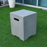 Elementi Concrete Propane Tank Cover Square 20 Inches - Grey