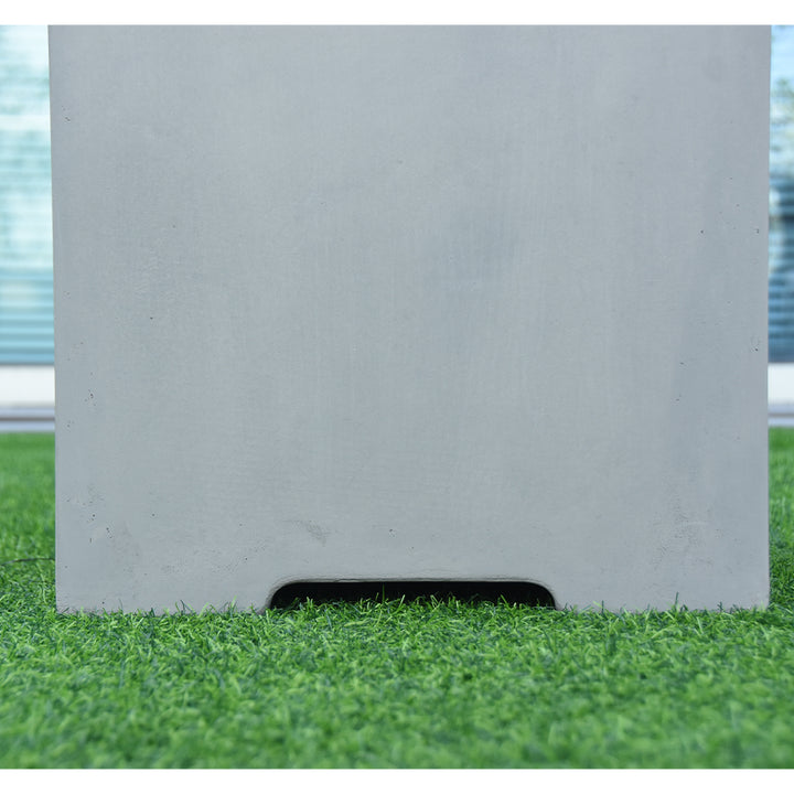 Elementi Concrete Propane Tank Cover Square 20 Inches - Grey