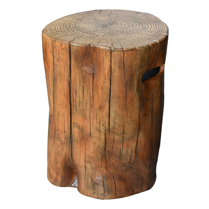 Elementi Outdoor Propane Tank Cover Hideaway Firepit Accessories Side Table-Driftwood