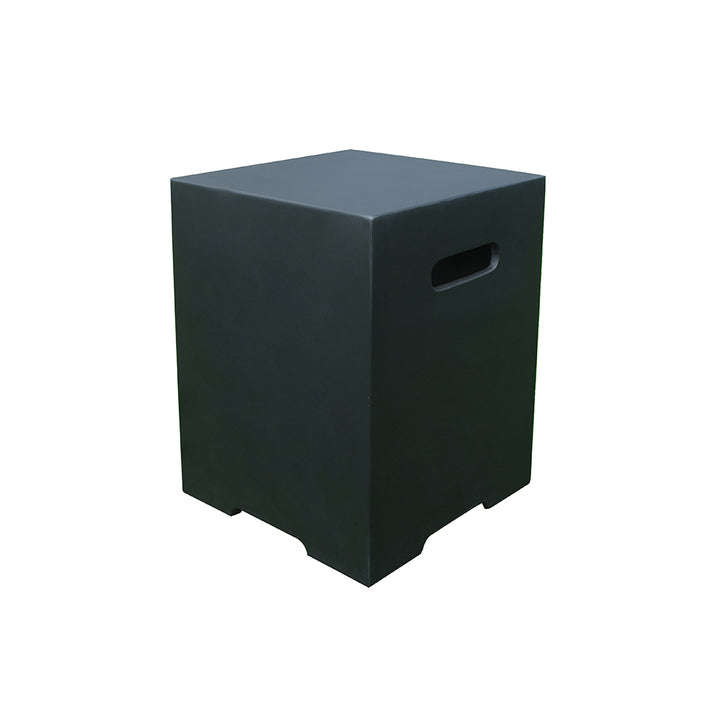 Modeno Concrete Propane Tank Cover Square 20 Inches - Black