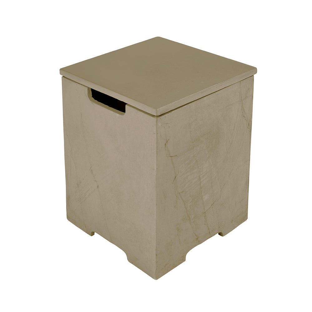 Elementi Plus Square Propane Tank Cover Hideaway Table - Sunlight Yellow, 15.9 x 15.9 x 20.5 Inches