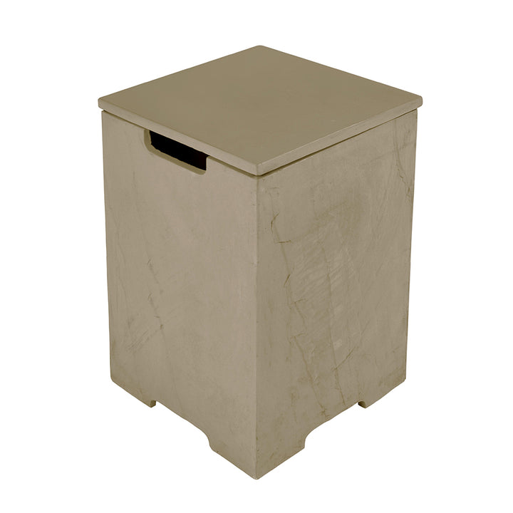 Elementi Plus Square Propane Tank Cover Hideaway Table - Sunlight Yellow, 15.9 x 15.9 x 24.9 Inches