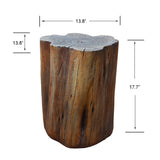 Elementi Warren Outdoor 18 Inches Fire Pit Seating Firepit Accessories-Redwood