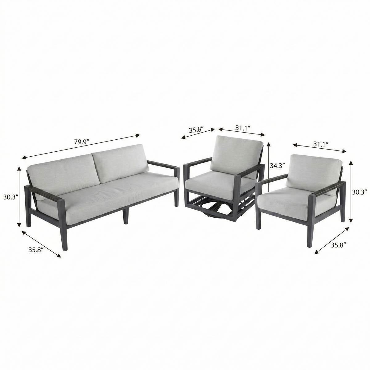 Furniture > Outdoor Furniture > Outdoor Furniture Sets