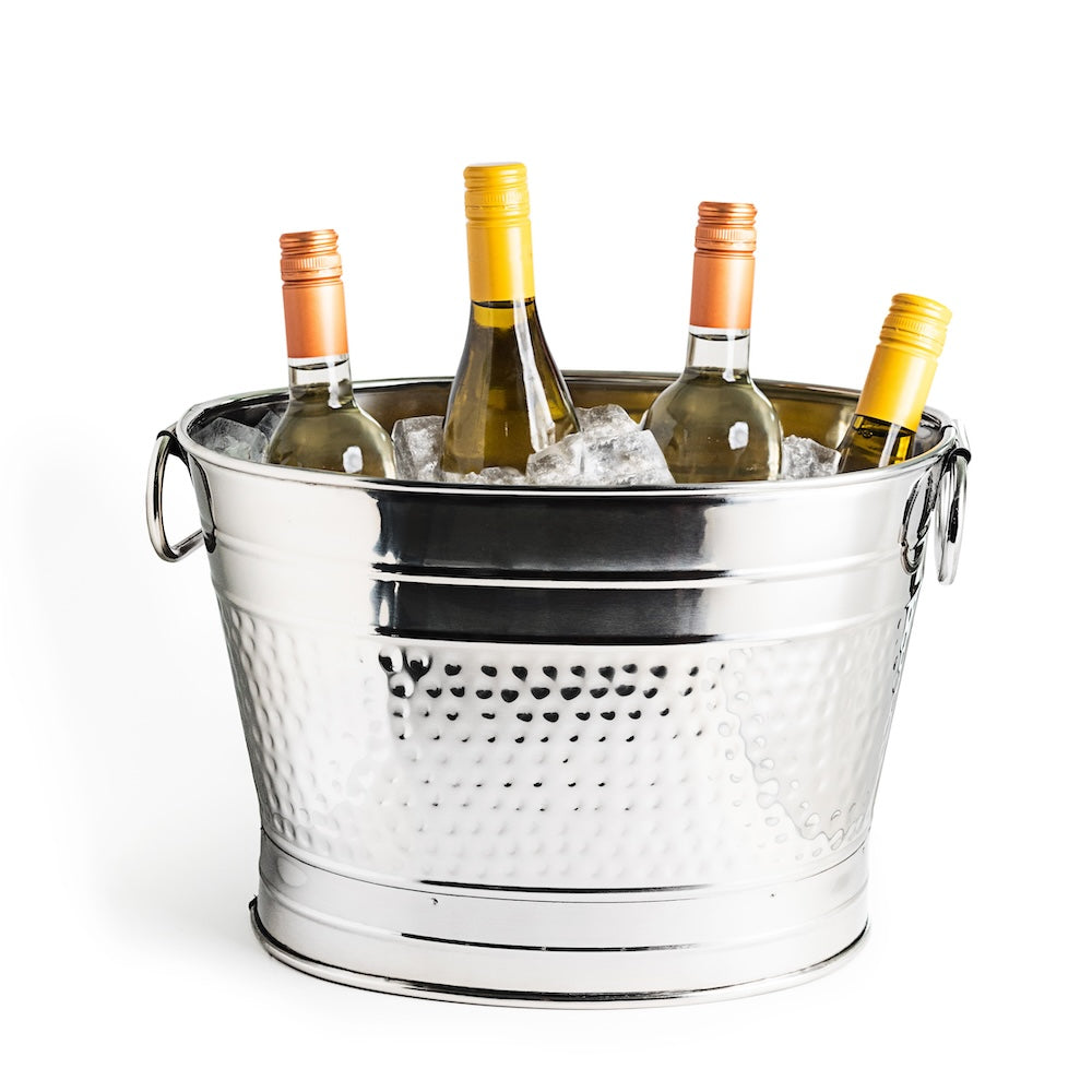 Beverage Tub for Parties Stainless Steel Drink Tub Cooler Ice Bucket - Various Sizes